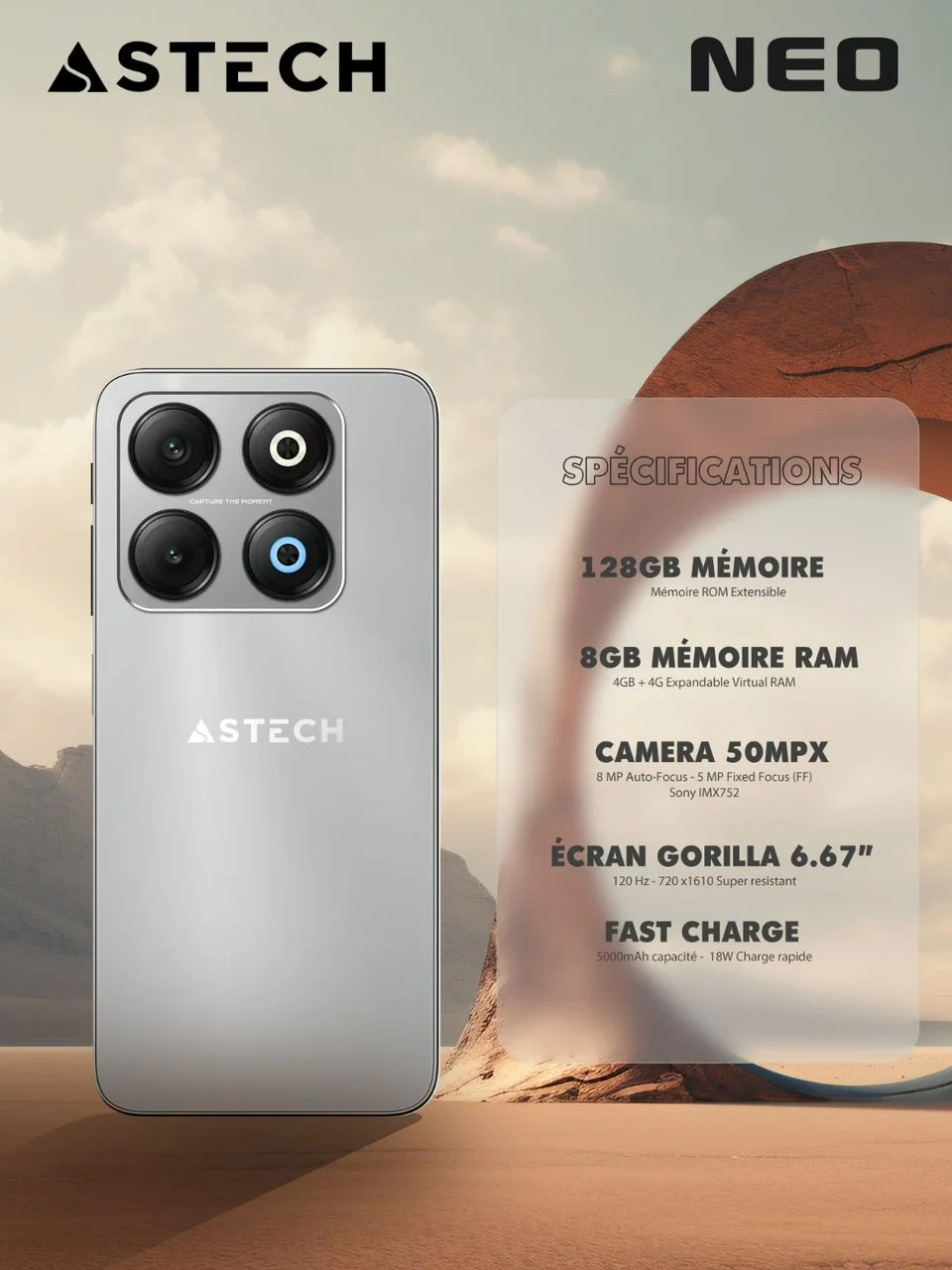 Vue 2 de Smart Phone ASTECH NEO